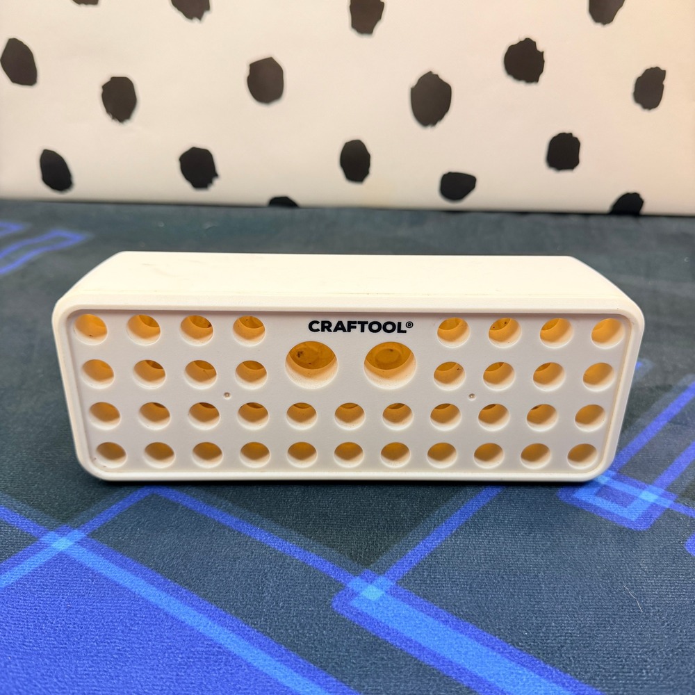 Craftool Co Tandy Leather Tool Rack Stand Caddy 40 Hole Swivel Knife Stamp